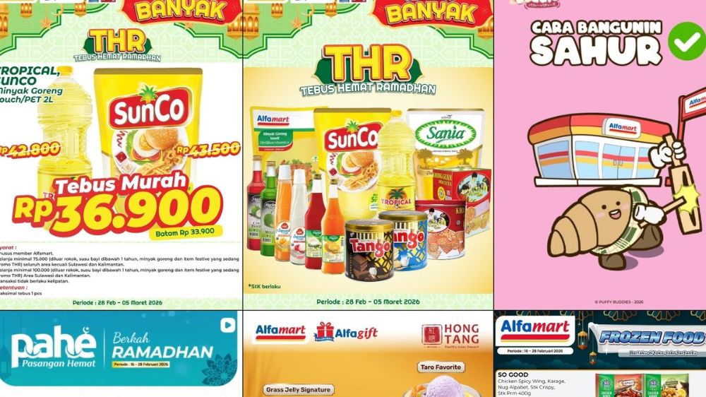 Promo Alfamart Hari Ini 2 Maret 2026, Harga Minyak Goreng dan Camilan Favorit Bikin Belanja Makin Hemat