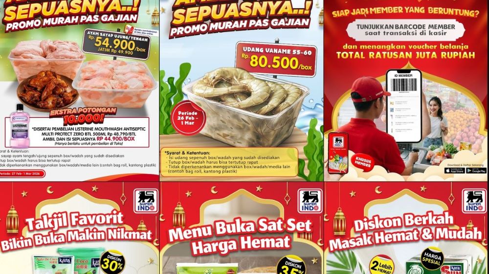 Promo Superindo Hari Ini 2 Maret 2026 Ramadhan Hemat Diskon Ikan Ayam Daging dan Biskuit Sampai Harga Spesial